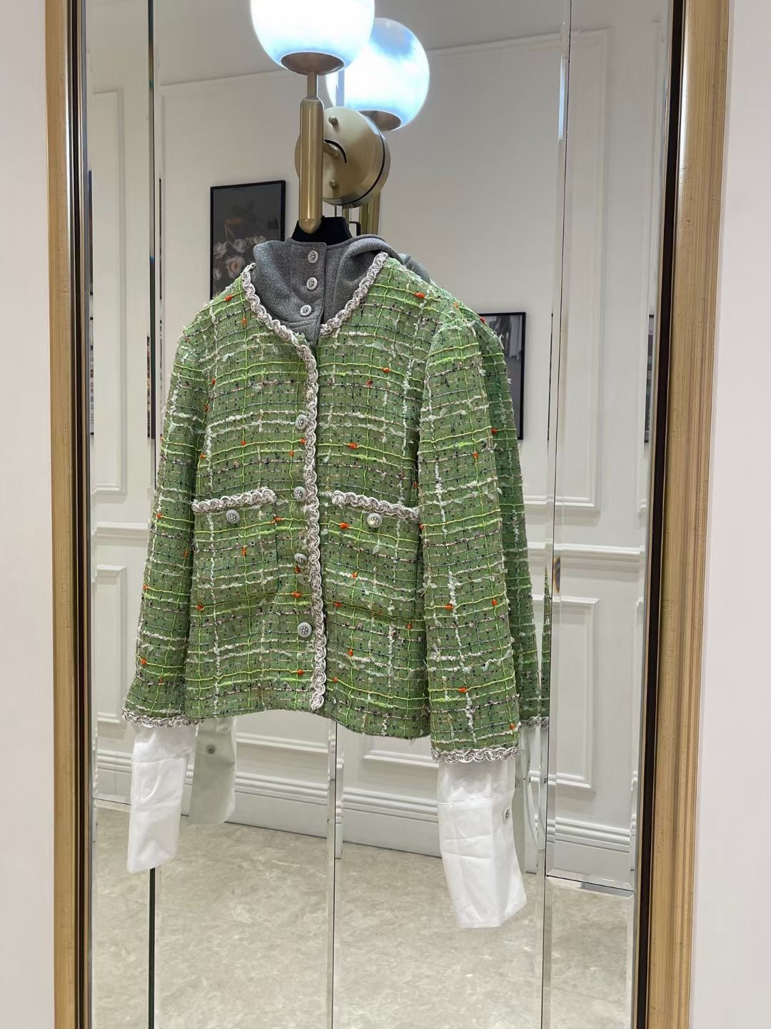 CHANEL 샤넬 여성 자켓 모자분리가능 31401452