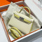 HERMES 에르메스 미니Kelly  1130 아이보리+레몬